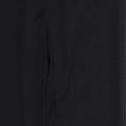 NAF NAF Womens Black   Trousers  Size 8 L28 in - Leather Trims