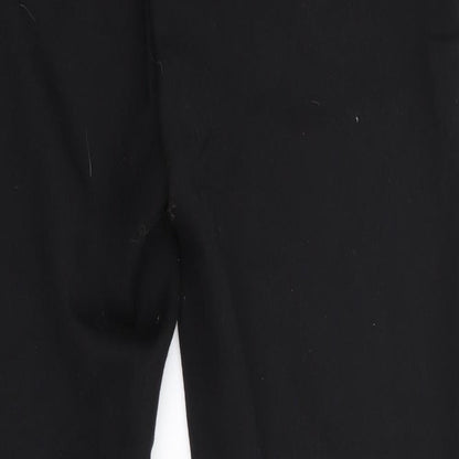NAF NAF Womens Black   Trousers  Size 8 L28 in - Leather Trims