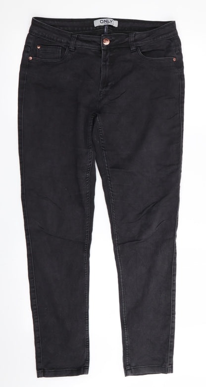 Only Mens Black   Skinny Jeans Size L L30 in