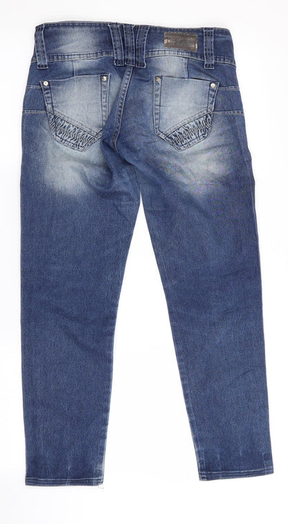 Handara Womens Blue   Straight Jeans Size 8 L28 in