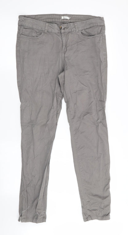 Kaffe Womens Grey   Straight Jeans Size 12 L29 in
