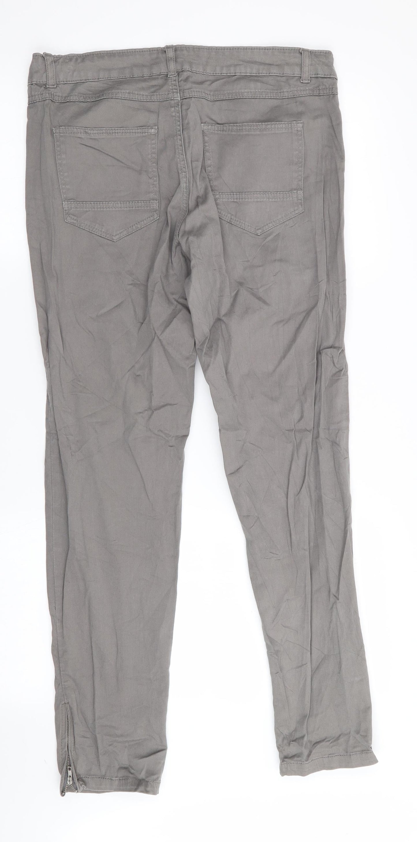 Kaffe Womens Grey   Straight Jeans Size 12 L29 in