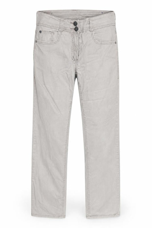 Front view of Cecil men’s grey straight jeans, size 31, in, 30-inch leg