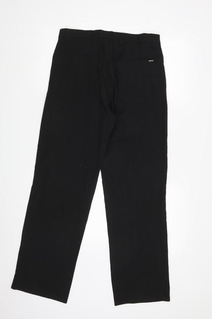 Creon Previs Womens Black Striped  Dress Pants Trousers Size 32 L31 in