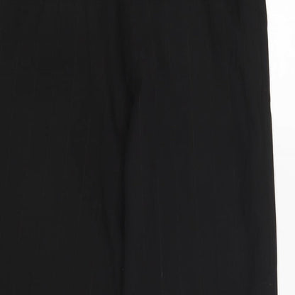Creon Previs Womens Black Striped  Dress Pants Trousers Size 32 L31 in