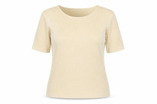 Womens UK Size 14 Berkertex Beige Basic Blouse