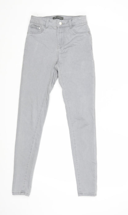 Primark Womens Grey   Skinny Jeans Size 8 L28 in