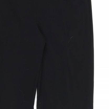 Womens UK Size 14 M&S Regular Fit Dress Pants Black Trousers
