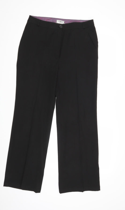 R.Sweep Womens Black   Dress Pants Trousers Size 14 L31 in