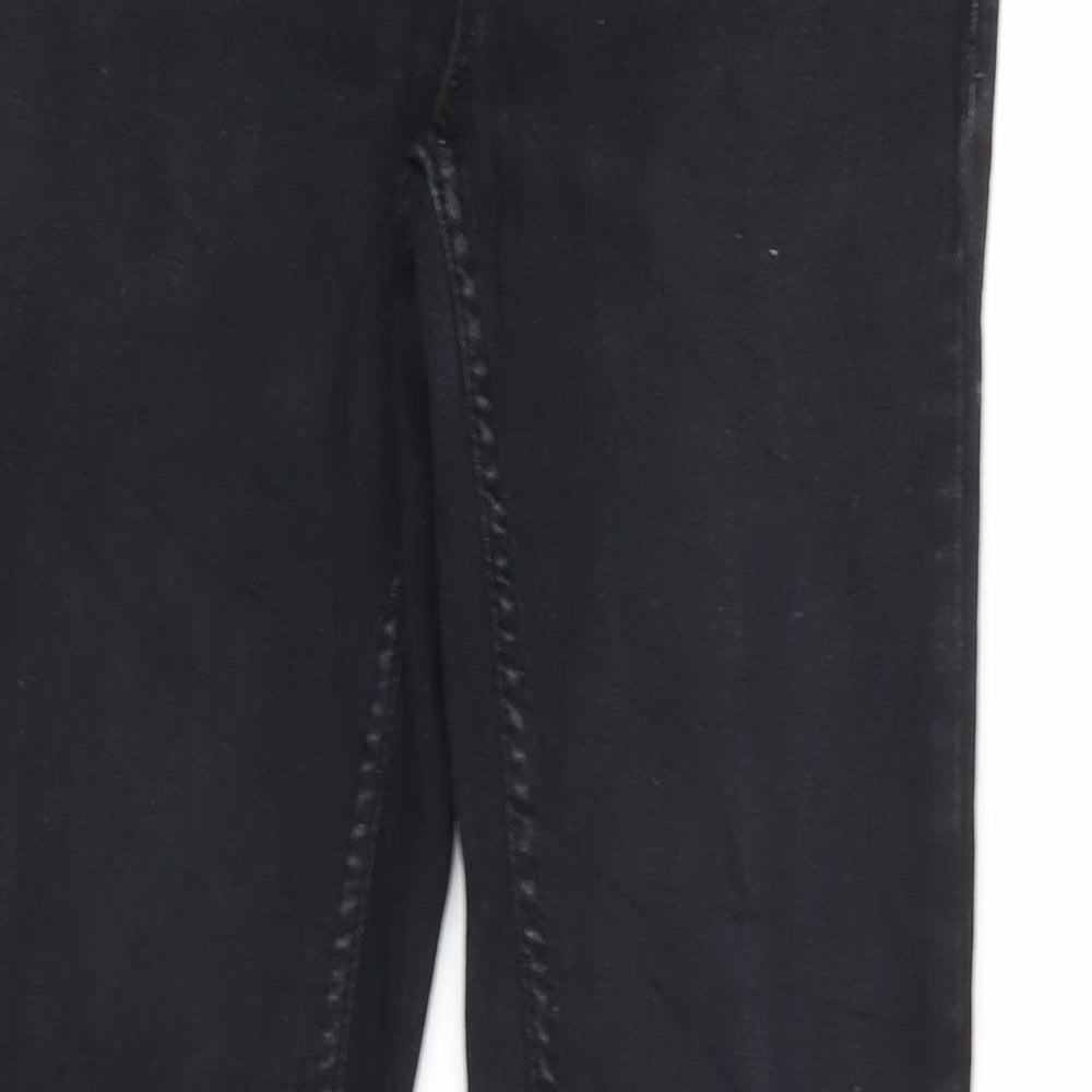 Womens UK Size 8 C Denim Regular Fit Skinny Black Jeans