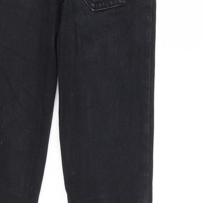 Womens UK Size 8 C Denim Regular Fit Skinny Black Jeans