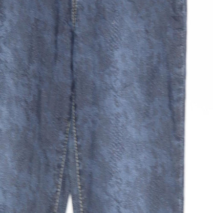 Oodji Womens Blue Animal Print  Skinny Jeans Size 8 L30 in