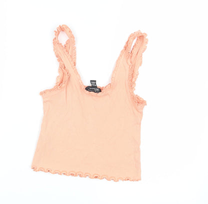 New Lok Girls Orange   Cropped T-Shirt Size 12 Years