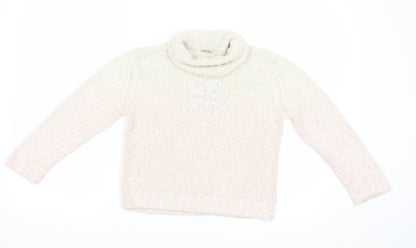 Cherkee Girls Pink   Pullover Jumper Size 5-6 Years  - Snowflake