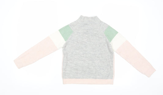 Primark Girls Multicoloured Striped  Shrug Jumper Size 9-10 Years
