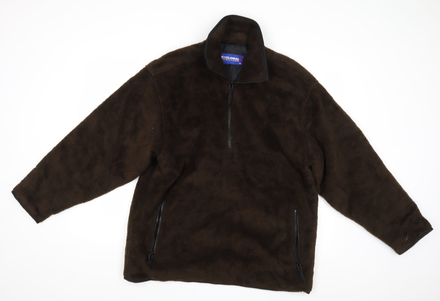 Mens UK Size S Global Adventure Brown Overcoat