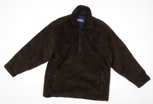 Mens UK Size S Global Adventure Brown Overcoat