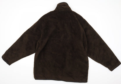 Mens UK Size S Global Adventure Brown Overcoat