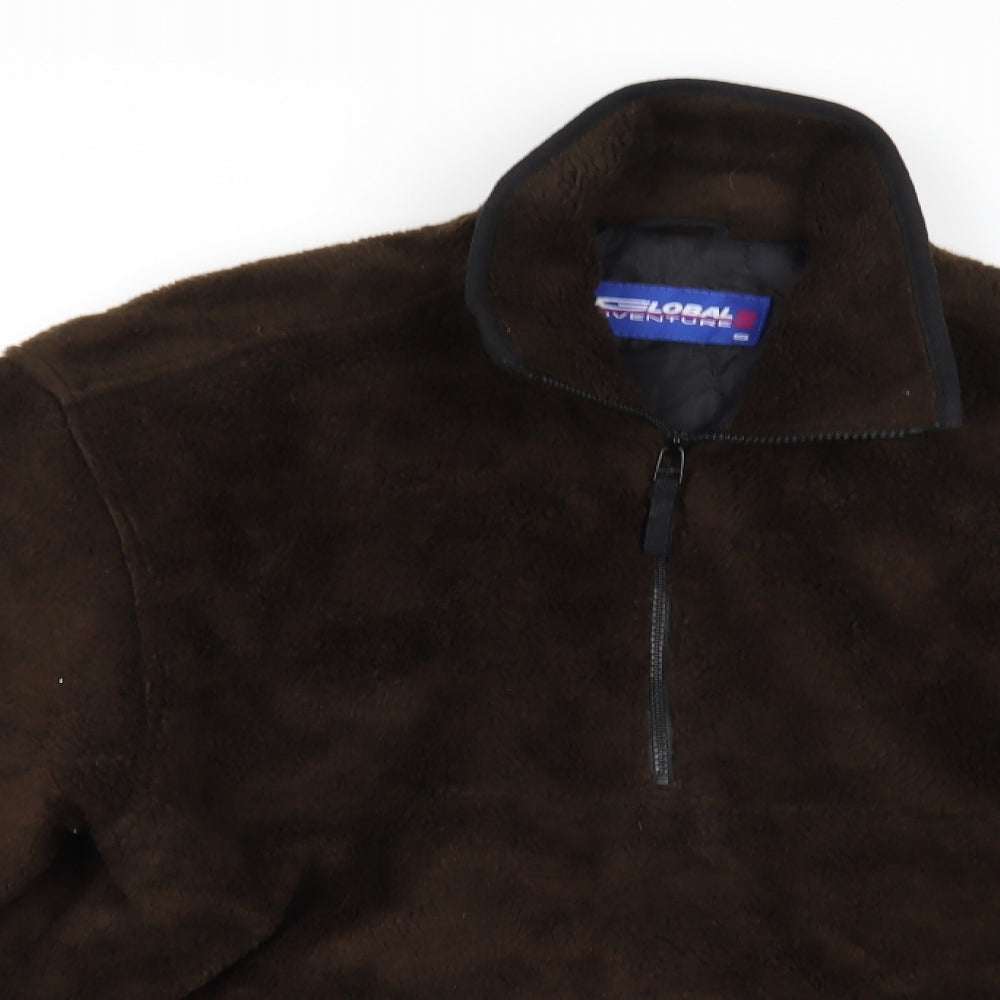 Mens UK Size S Global Adventure Brown Overcoat