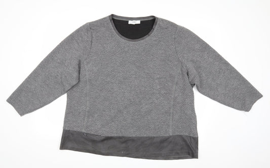 Womens UK Size XL Jorli Grey Pullover Jumper