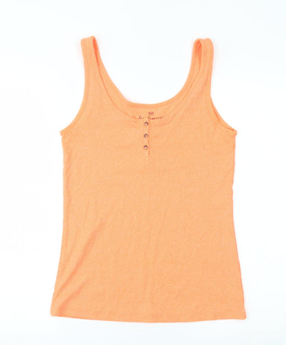 F&F Womens Orange   Basic Tank Size 12  - neon orange