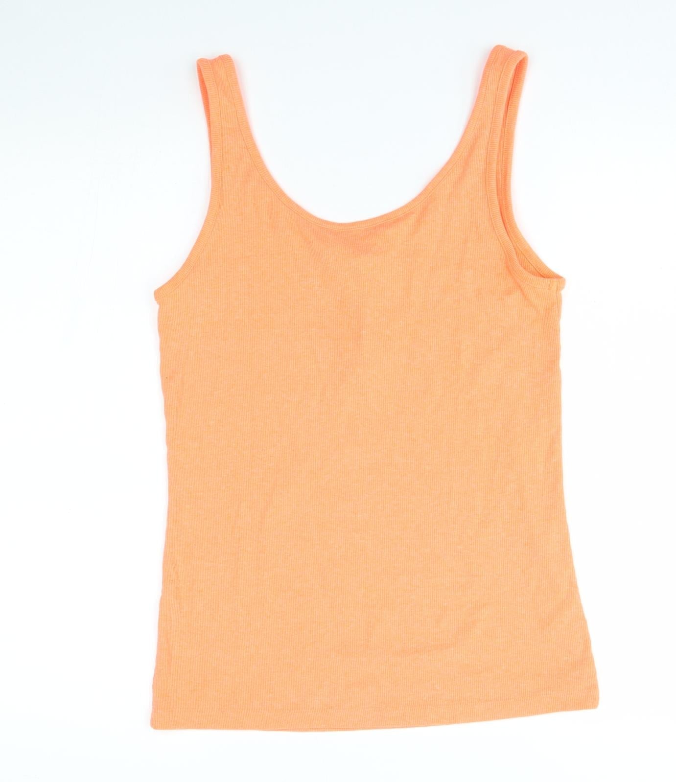 F&F Womens Orange   Basic Tank Size 12  - neon orange