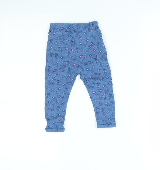 Cool club Baby Blue Flecked  Jogger Trousers Size 12 Months