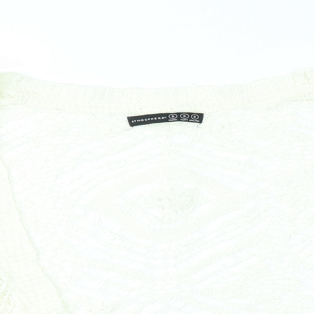 Womens UK Size S Atmosphere Ivory Cardigan Jumper