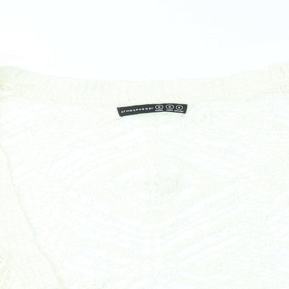 Womens UK Size S Atmosphere Ivory Cardigan Jumper
