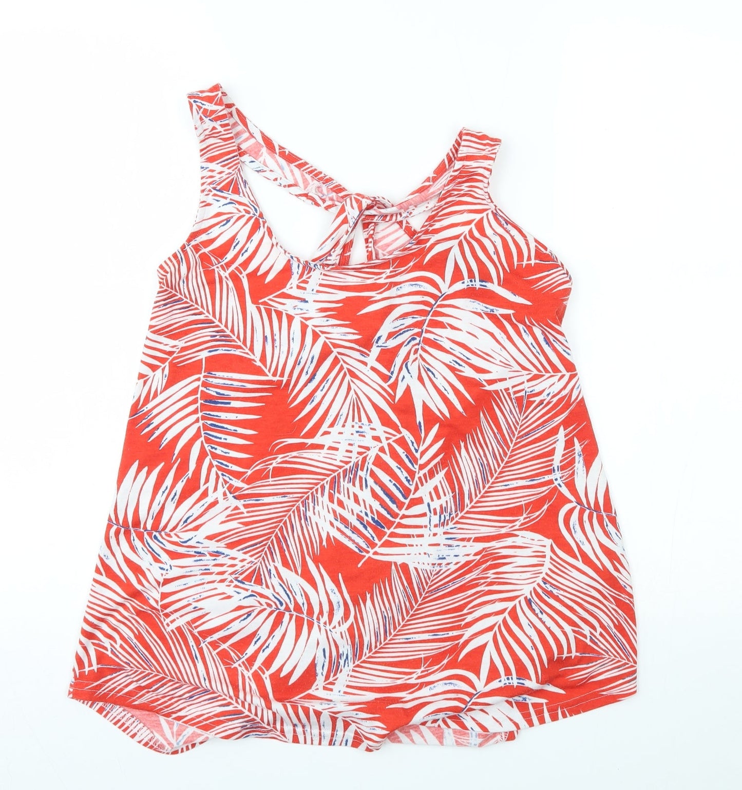 F&F Womens Red Floral  Basic Tank Size 12