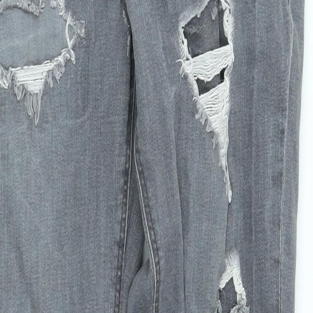 denim co Womens Grey   Straight Jeans Size 10 L28 in