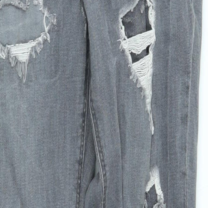 denim co Womens Grey   Straight Jeans Size 10 L28 in