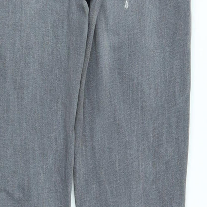 denim co Womens Grey   Straight Jeans Size 10 L28 in