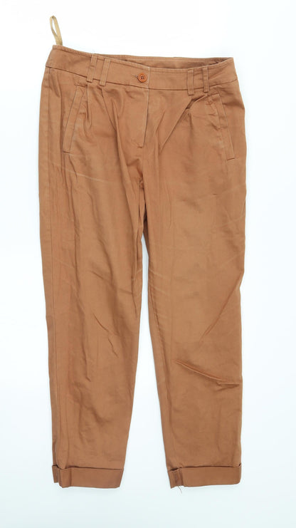 New Look Womens Orange   Capri Trousers Size 10 L23 in