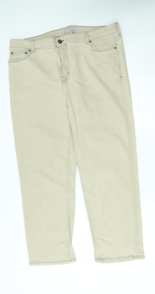 George Womens Beige   Straight Jeans Size 20 L27 in