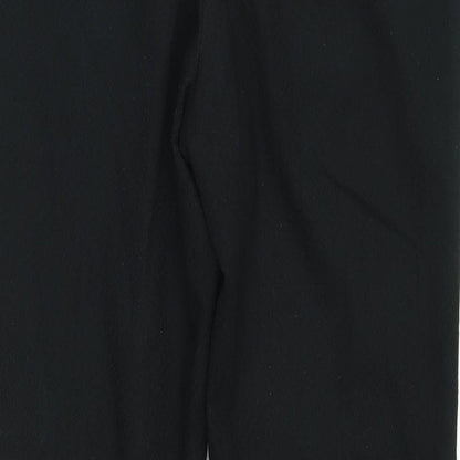 Warehouse Womens Black   Trousers  Size 10 L26 in -