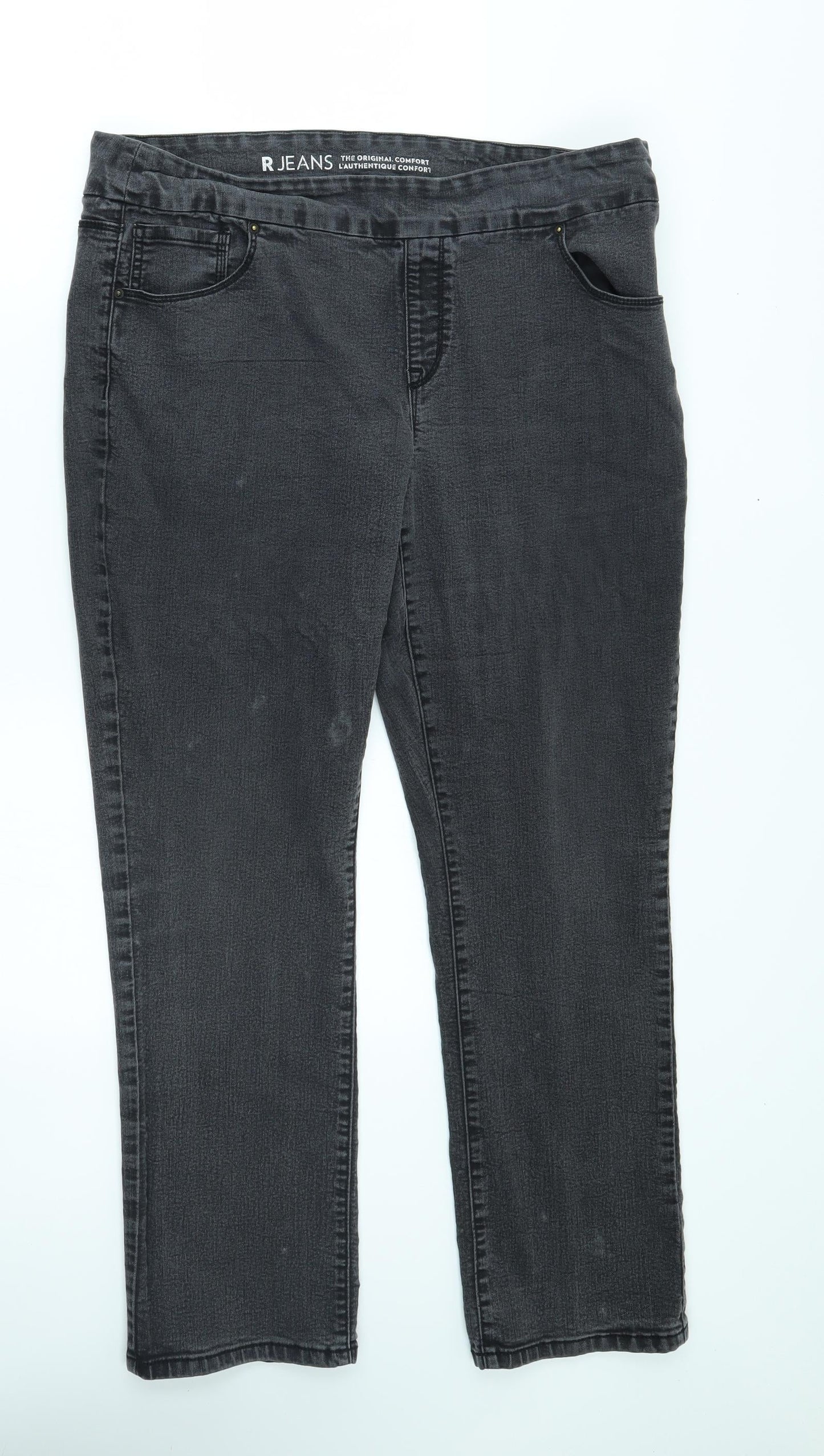 R Jeans Womens Grey   Straight Jeans Size 34 in L28 in