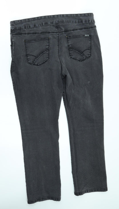 R Jeans Womens Grey   Straight Jeans Size 34 in L28 in