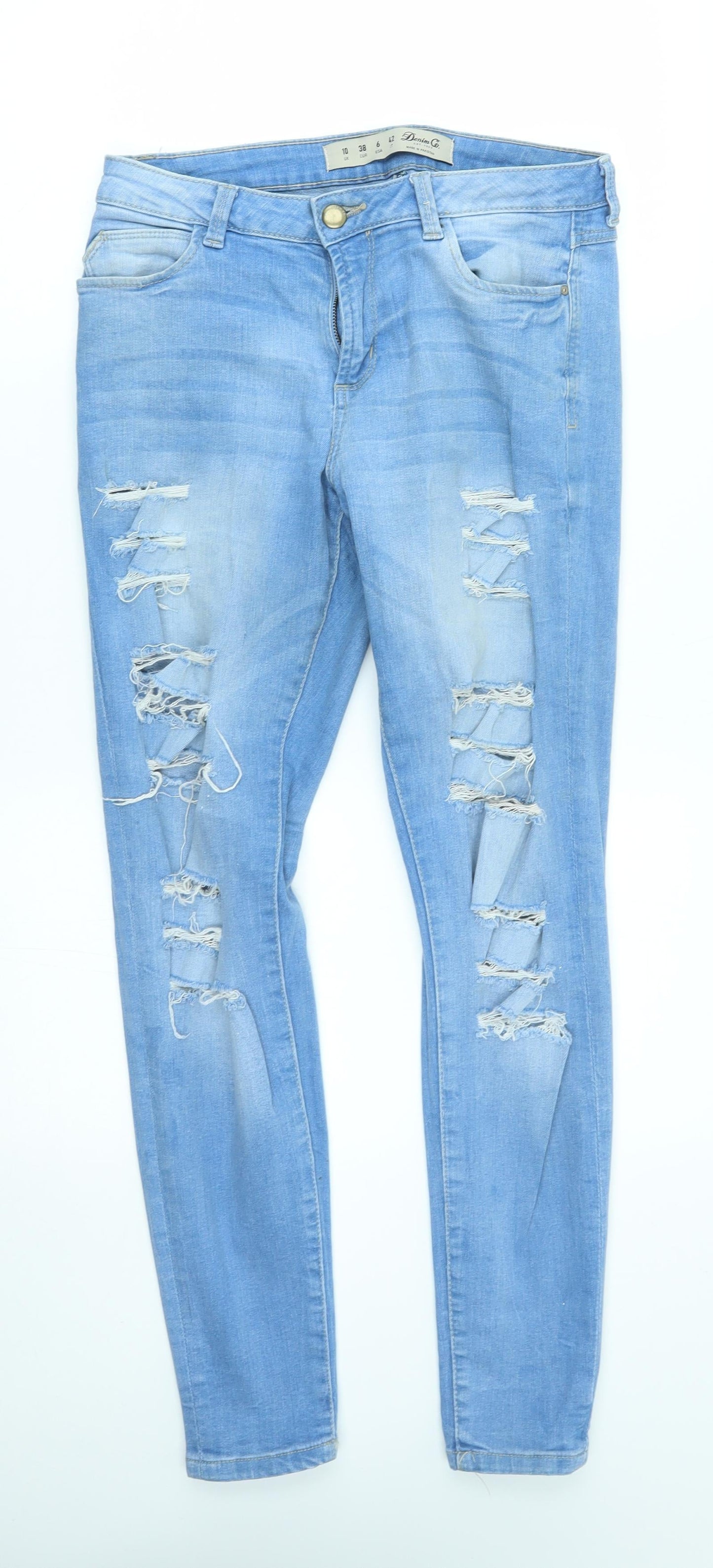 denim co Womens Blue   Straight Jeans Size 10 L29 in