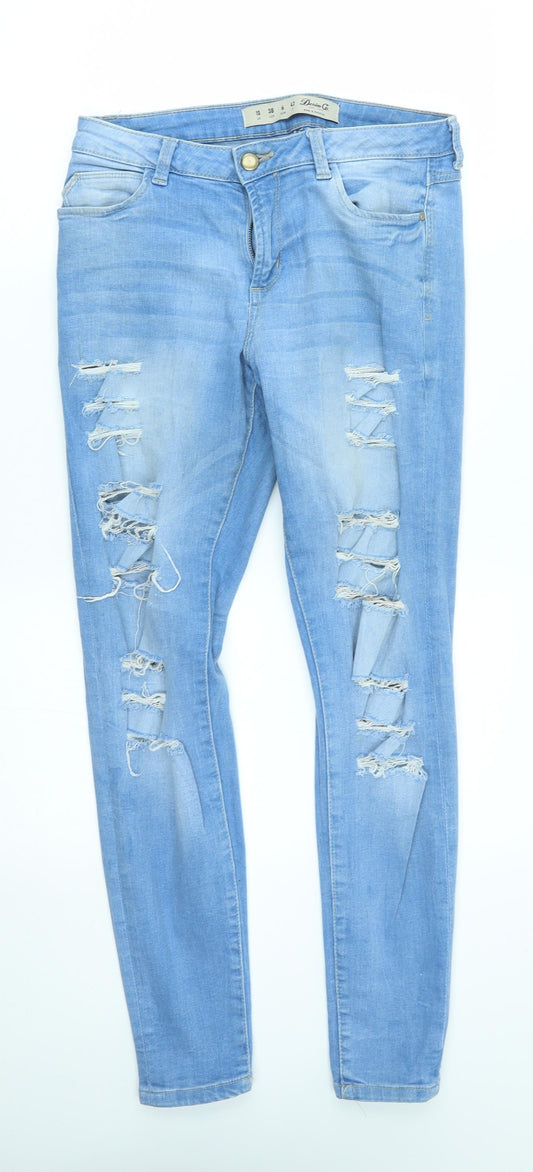 denim co Womens Blue   Straight Jeans Size 10 L29 in