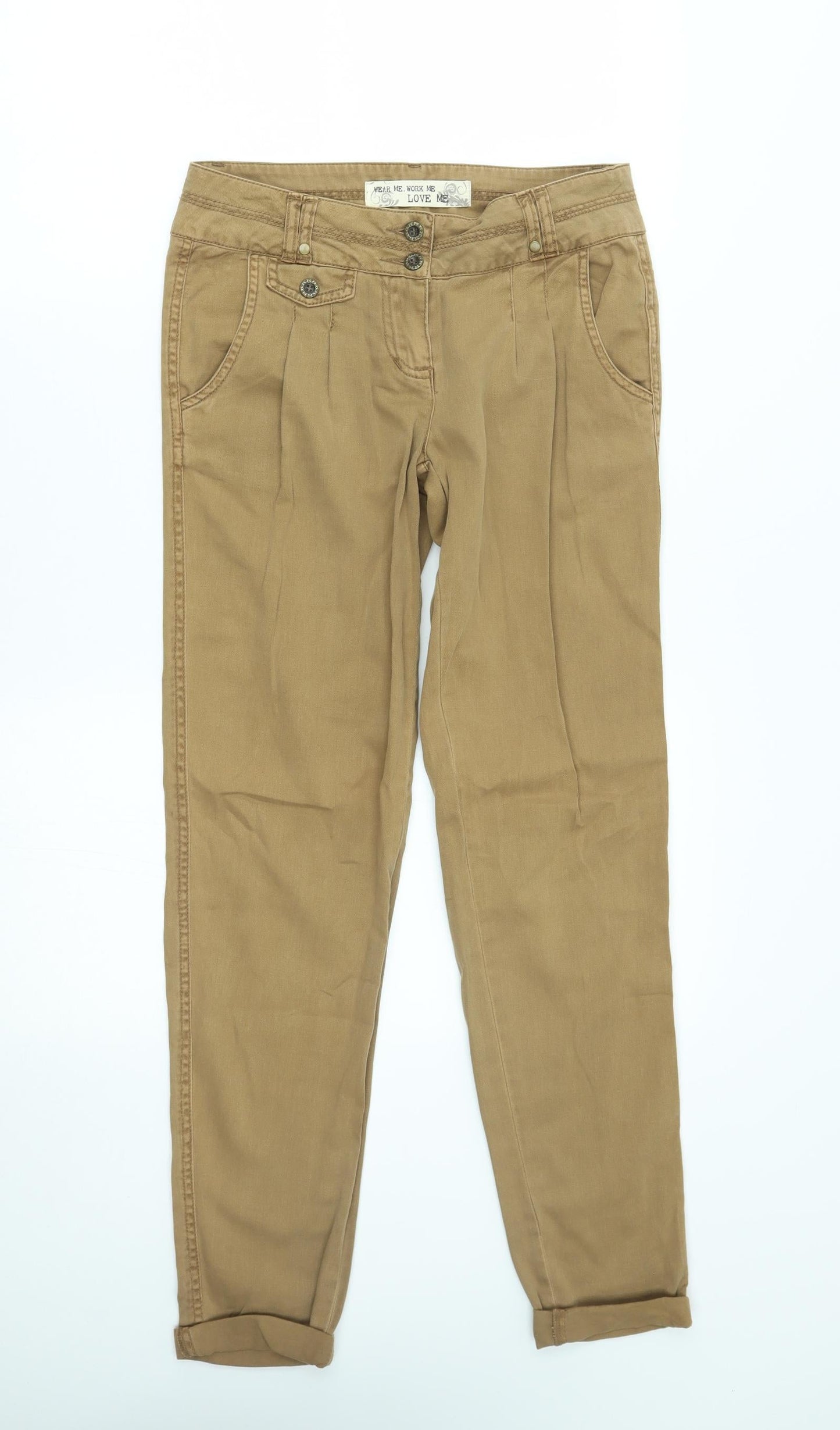 New Look Womens Brown   Chino Trousers Size 6 L28 in