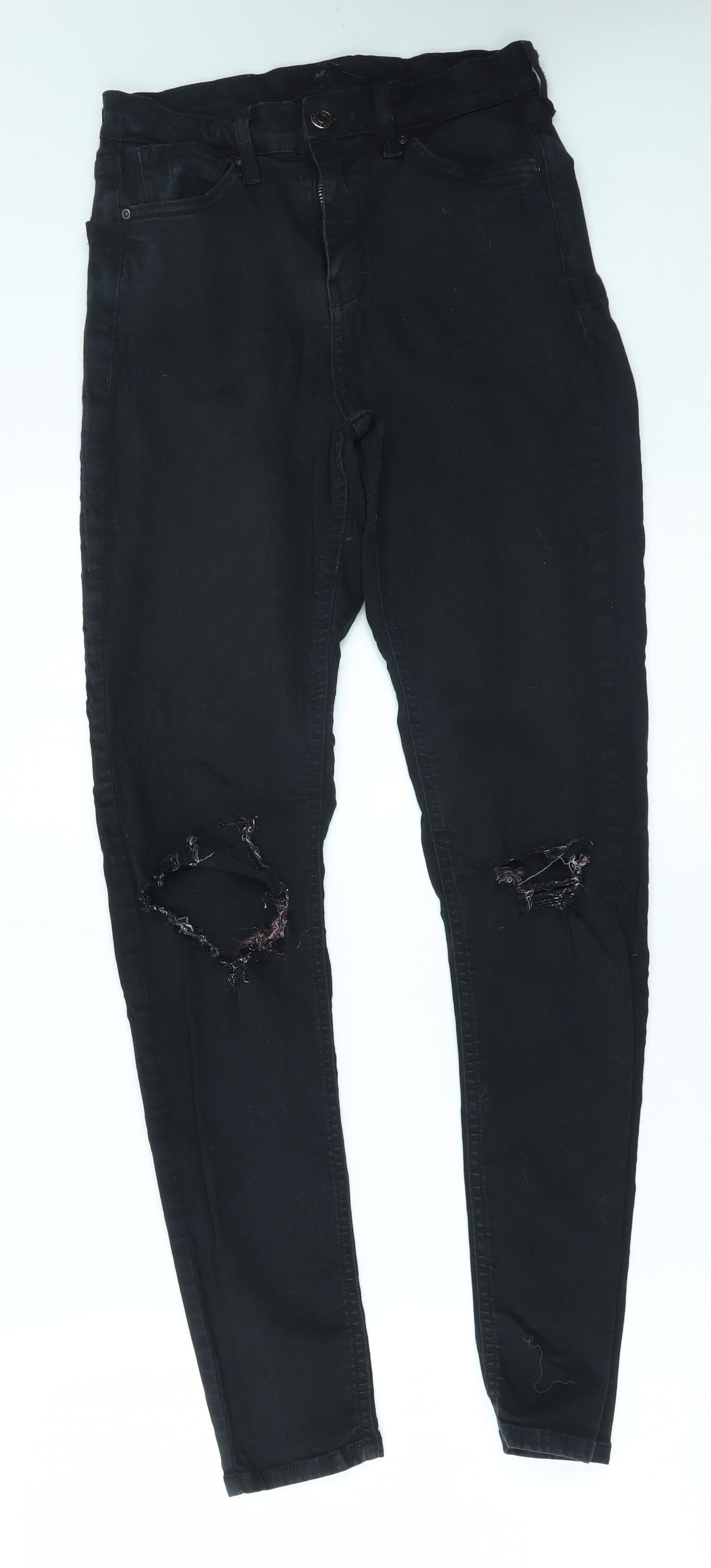 Topshop Womens Black   Skinny Jeans Size 28 in L34 in