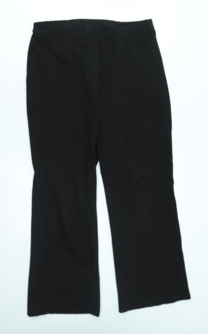Preworn Womens Black   Trousers  Size 32 in L27 in
