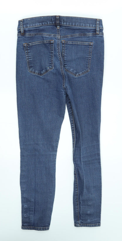 Womens UK Size 4 LOFT Regular Fit Skinny Blue Jeans