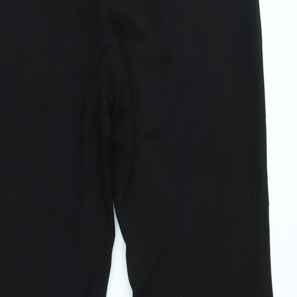 Womens UK Size 14 M&S Regular Fit  Black Trousers