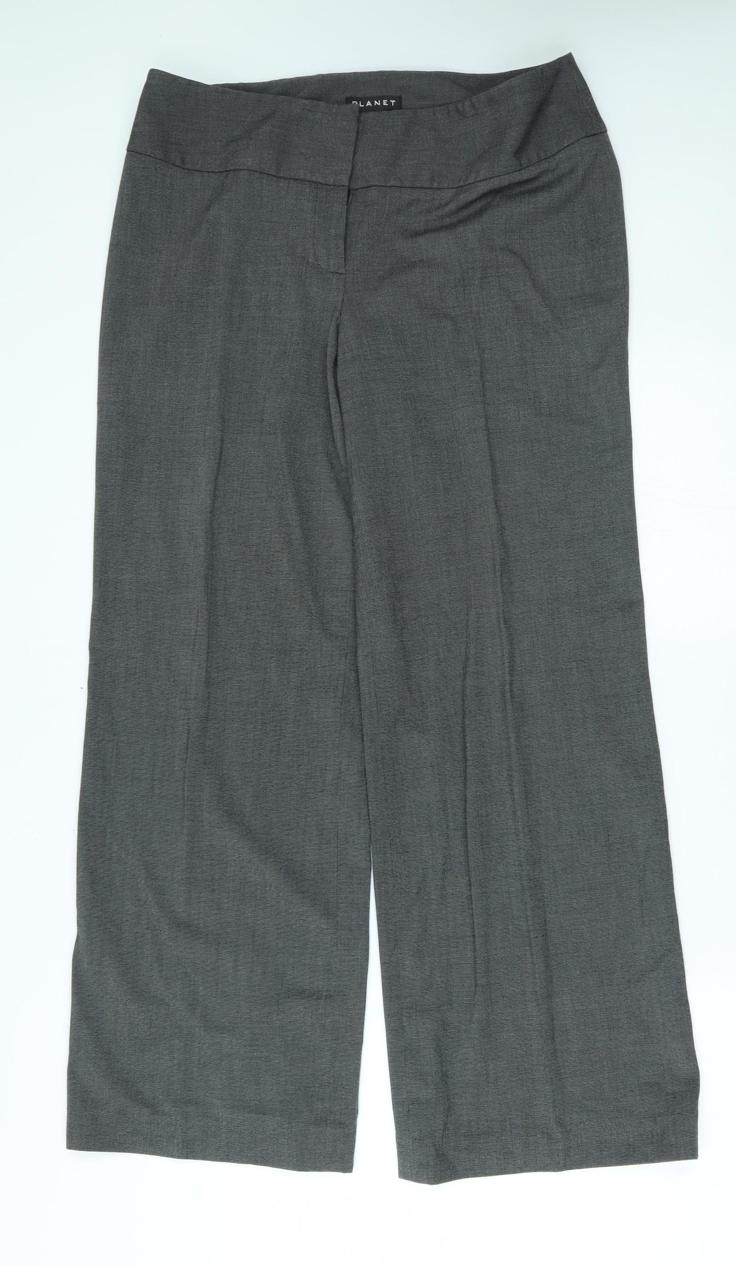 Womens UK Size 12 planet Regular Fit  Grey Trousers