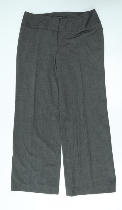 Womens UK Size 12 planet Regular Fit  Grey Trousers