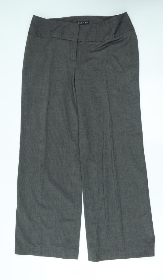 Womens UK Size 12 planet Regular Fit  Grey Trousers