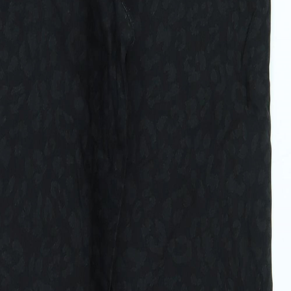 lucid Womens Black Animal Print  Skinny Jeans Size 12 L29 in
