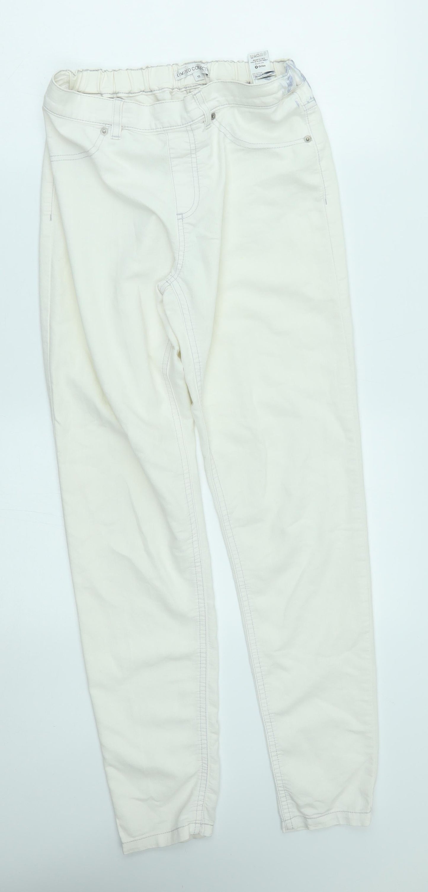 M&S Womens White   Jegging Jeans Size 10 L29 in